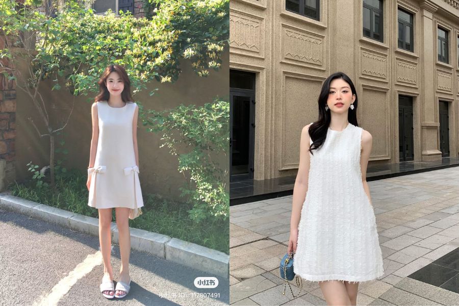 đầm suông mùa hè