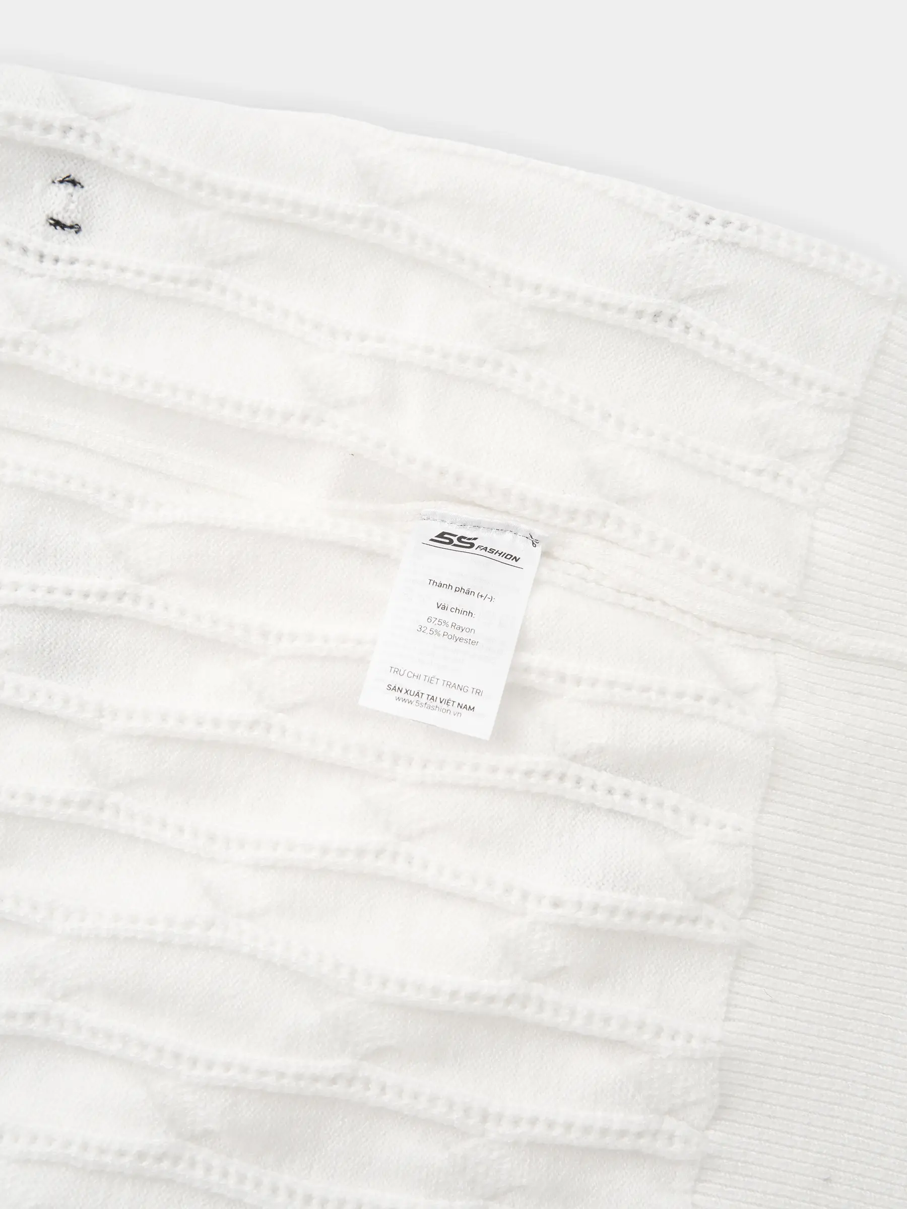 Áo Len Bé Gái Đính Nơ 5S Fashion Kiểu Vặn Thừng Phom Regular G0ALE25001