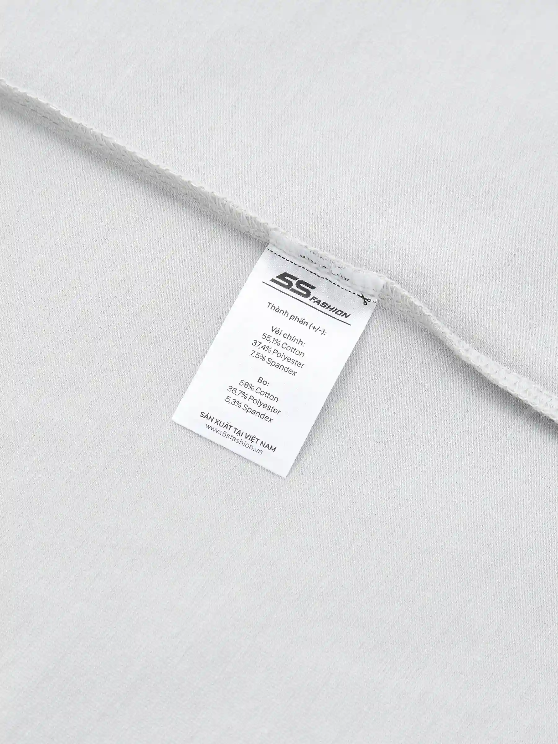 Áo Thun Nam Dài Tay 5S Fashion In Logo Basic Slimfit M0ATH25006