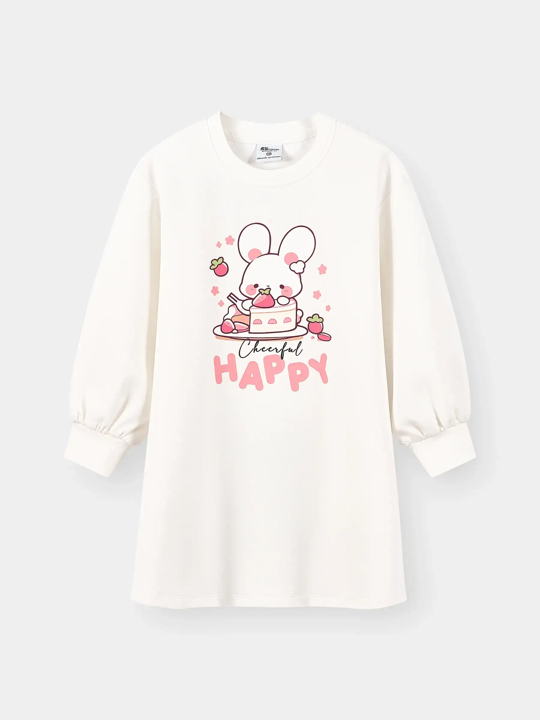 Váy Liền Bé Gái 5S Fashion In Thỏ Dễ Thương G0VAY25001