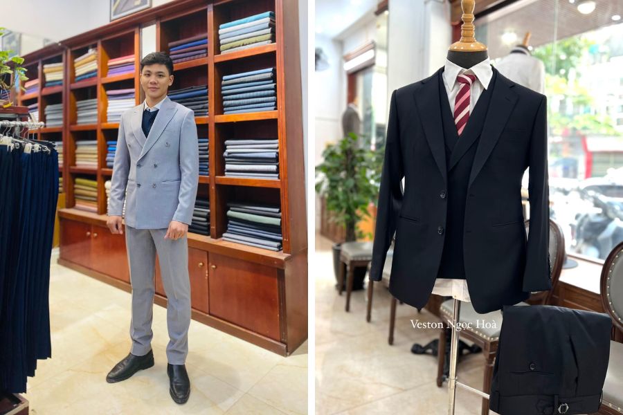 Mẫu áo vest nam chất liệu cao cấp tại Ngọc Hòa Tailor