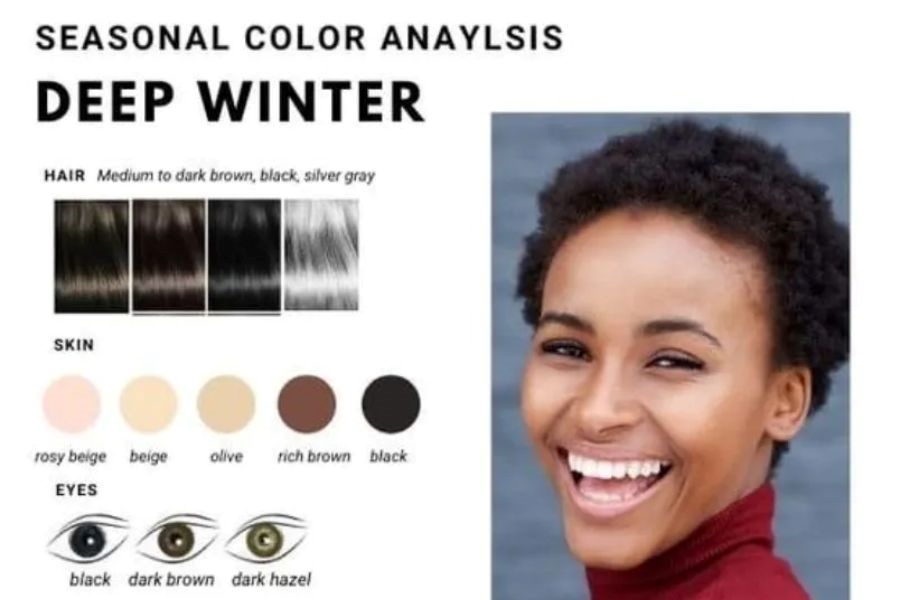 Personal color deep winter là nhóm cuối trong màu cá nhân mùa đông