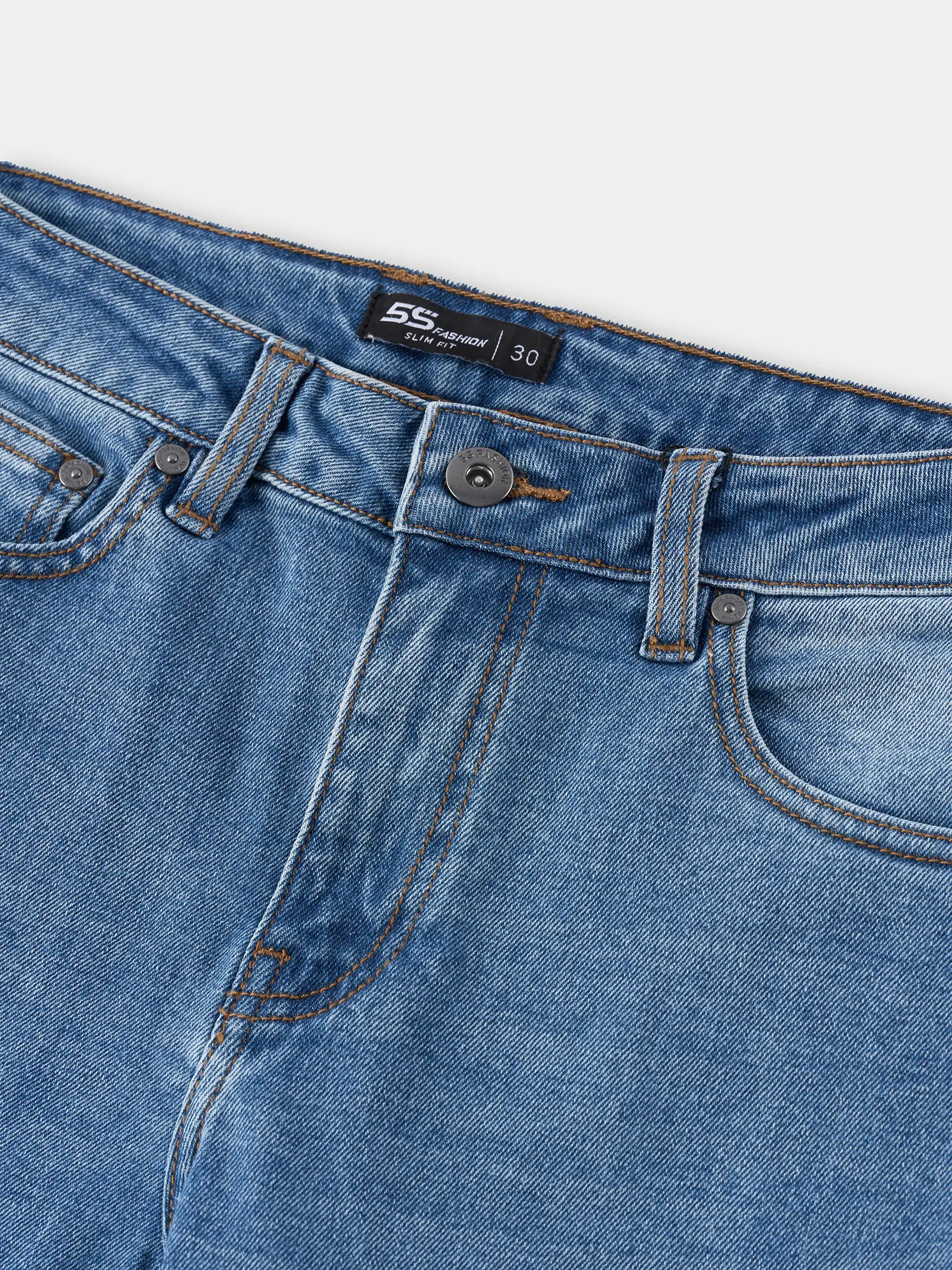 Quần Jean Nam 5S Fashion Phom Slimfit Trẻ Trung M0QJE25007