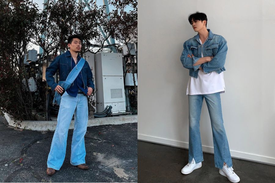 Trang phục denim-on-denim