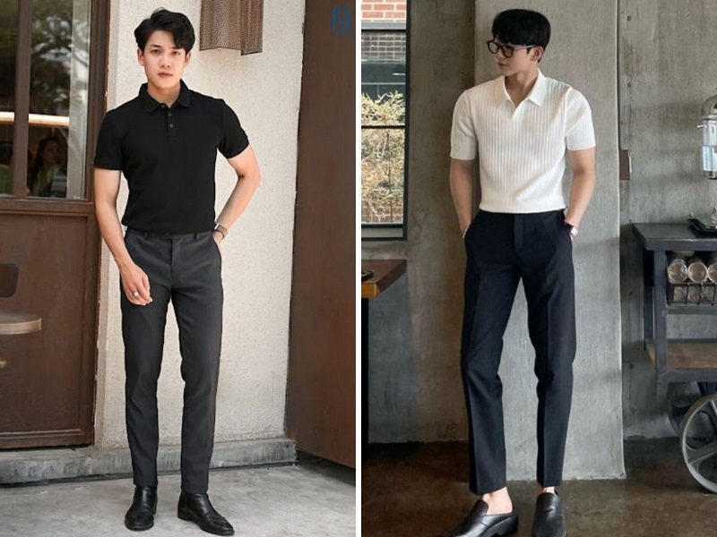 Áo thun nam polo là một items tuyệt vời mà bạn có thể chọn khi để mix cùng quần baggy