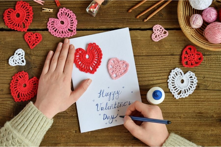 thiệp viết tay tặng valentine cho nam