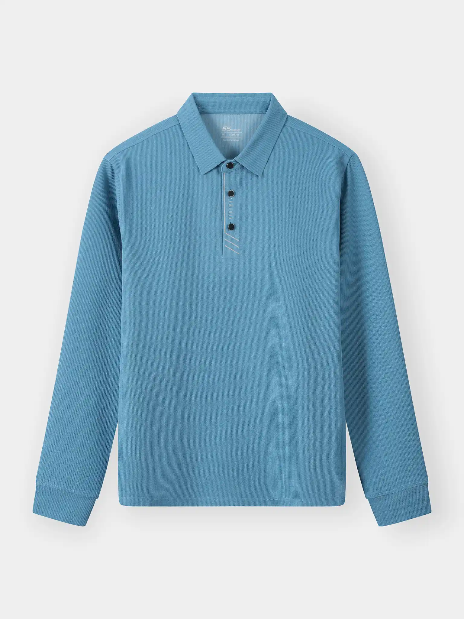 Áo Polo Nam Dài Tay 5S Fashion Phom Slimfit Vải Hiệu Ứng M0APD25003