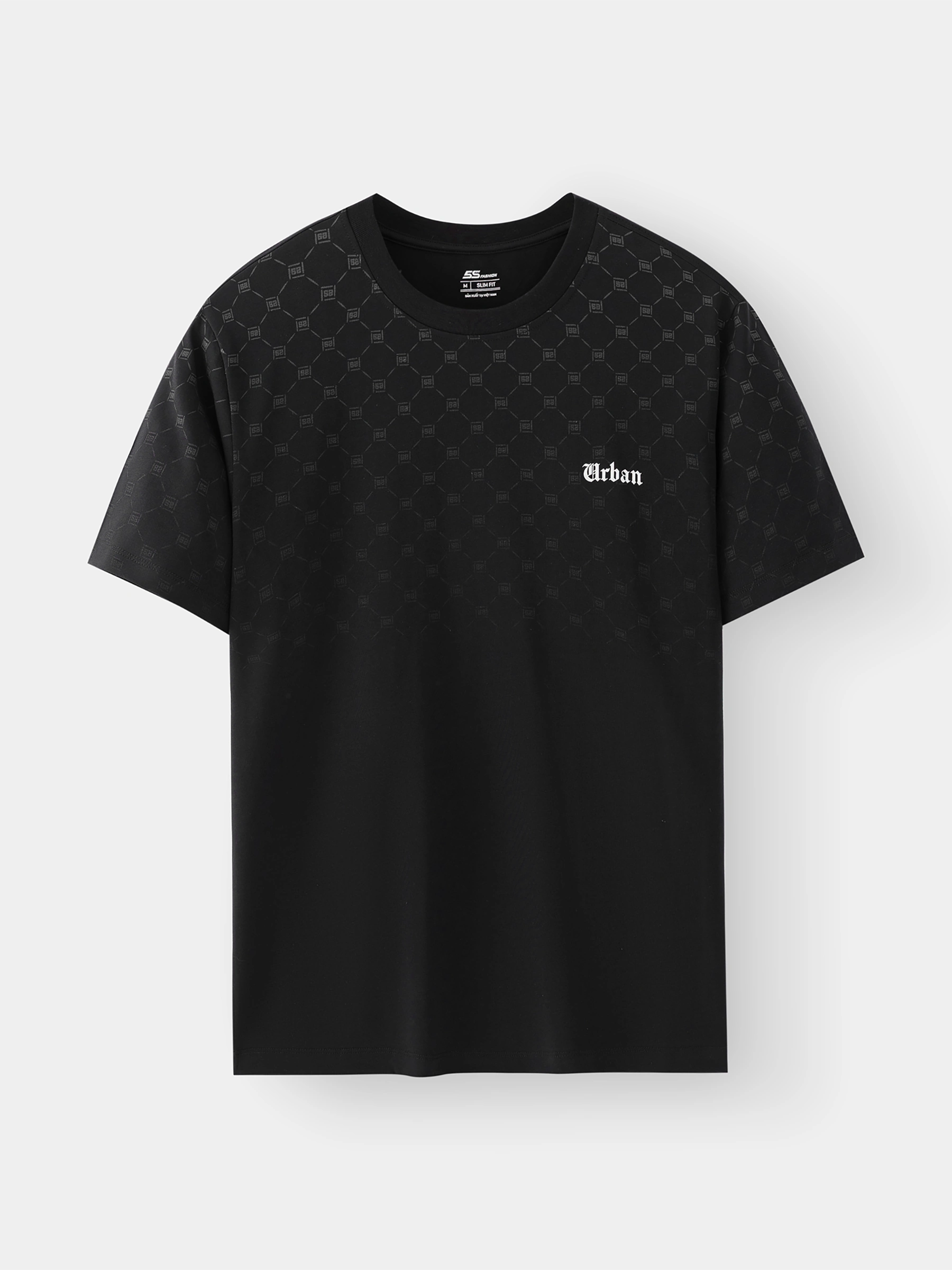 Áo Thun Nam 5S Fashion Họa Tiết Monogram Phom Slimfit ATS25047