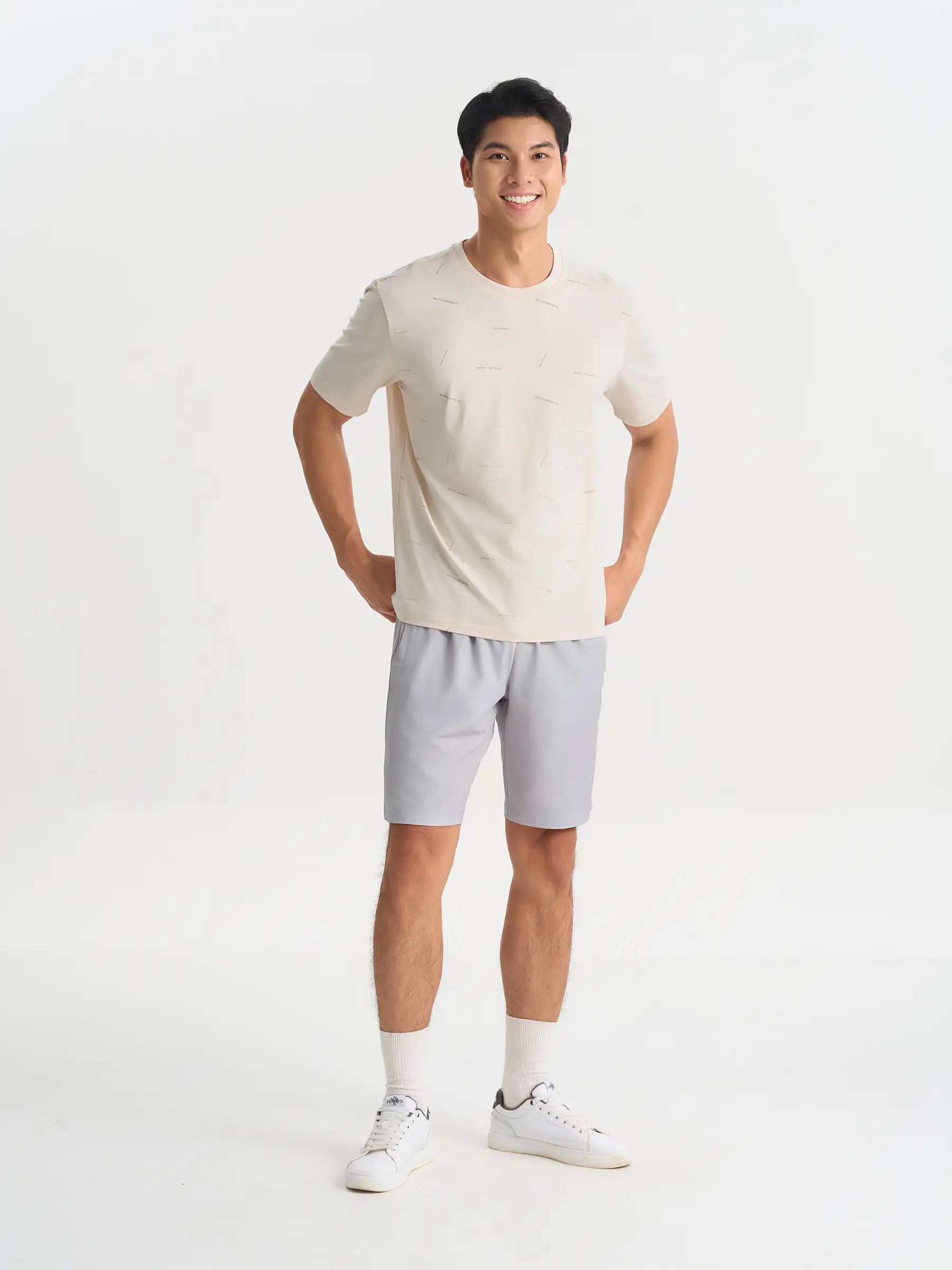 Áo Thun Nam Cotton Họa Tiết 5S Fashion Phom Casual ATS25065