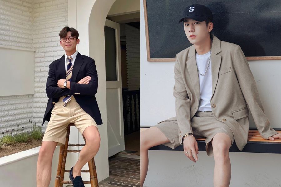 outfit mùa hè với áo blazer mỏng