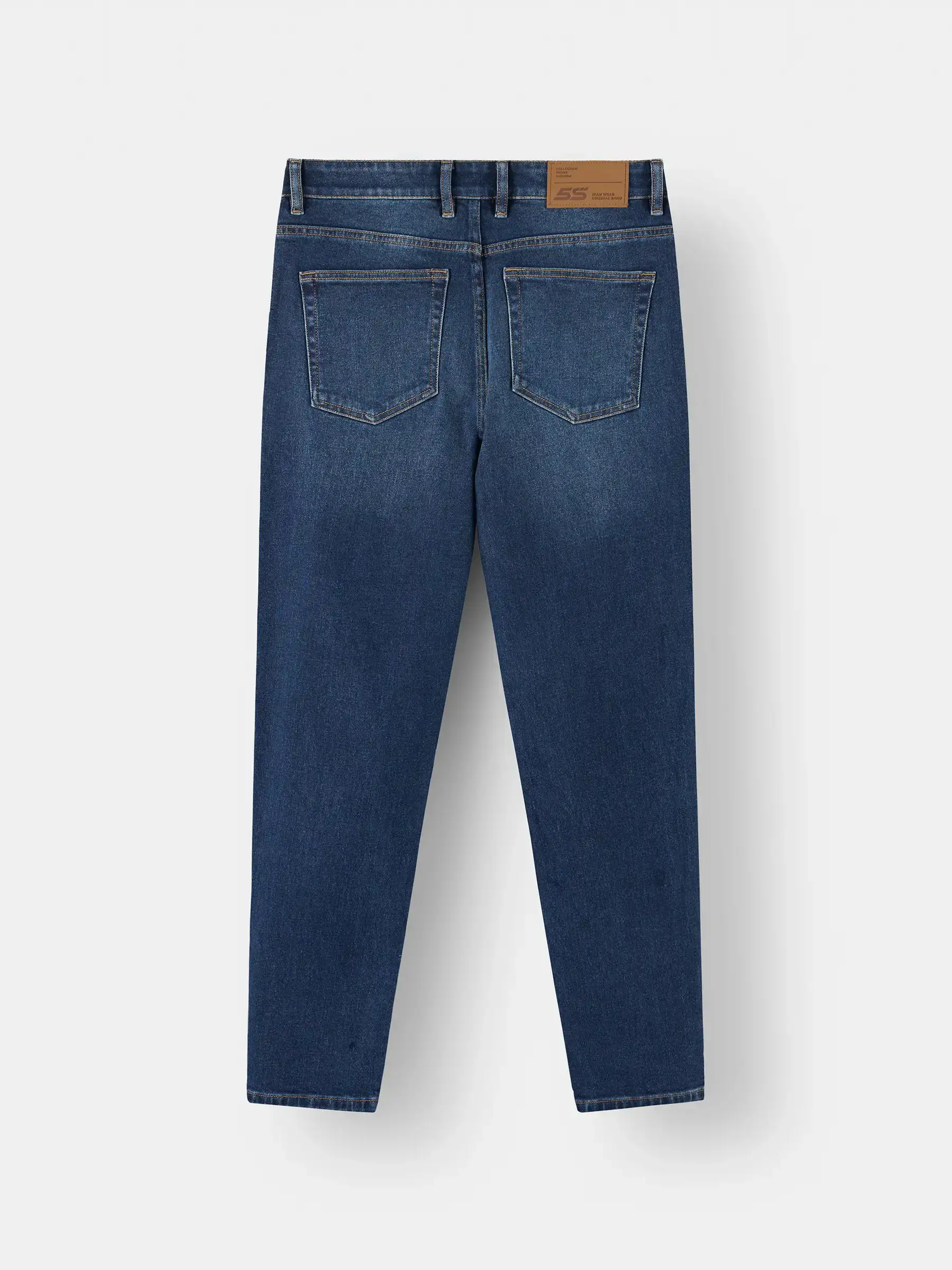 Quần Jean Nam 5S Fashion Phom Slimfit Chần Chỉ Nổi M0QJE25009