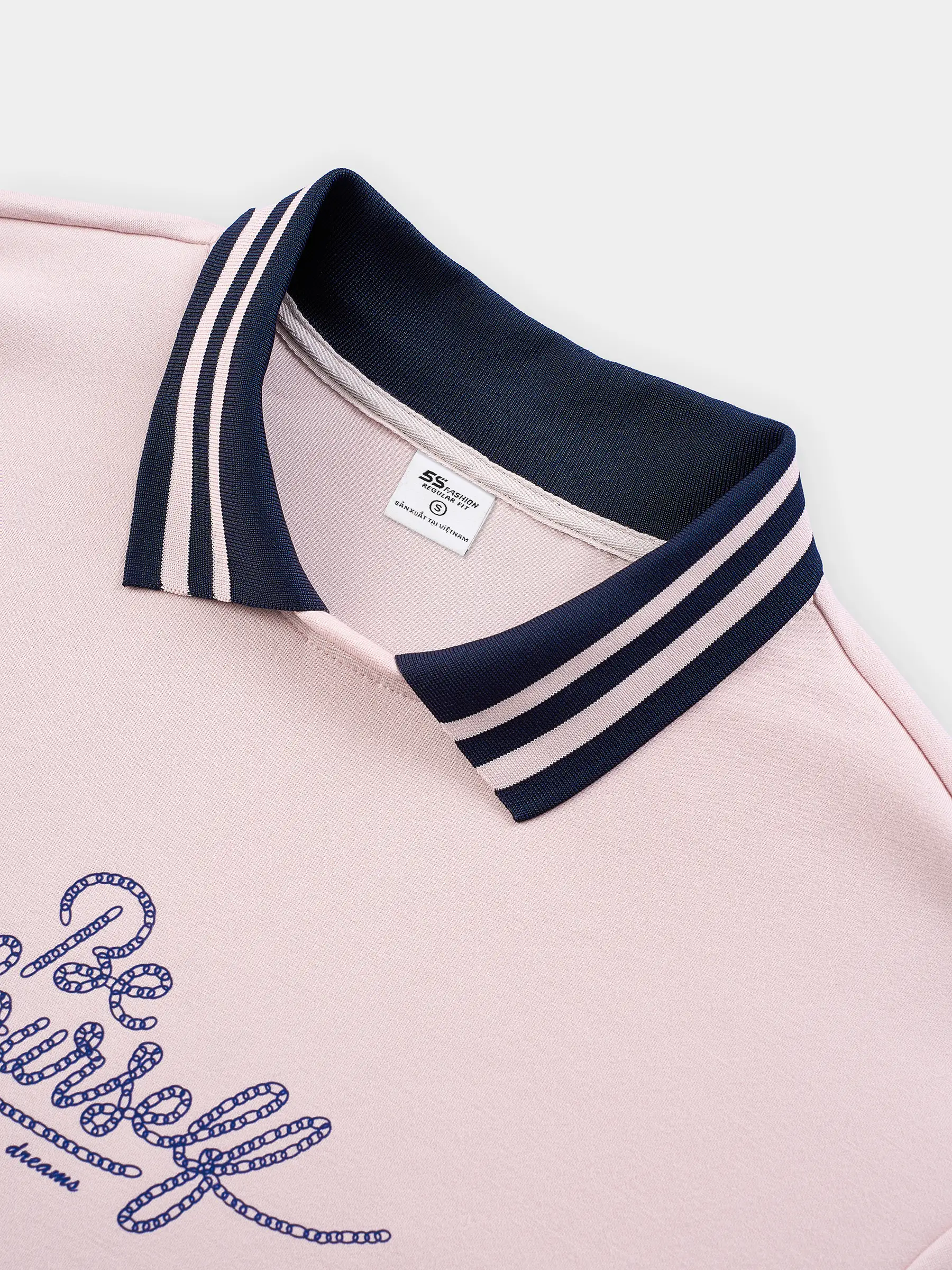 Áo Nỉ Nữ 5S FASHION Cổ Polo Phối Trẻ Trung, Cá Tính WBANI26017