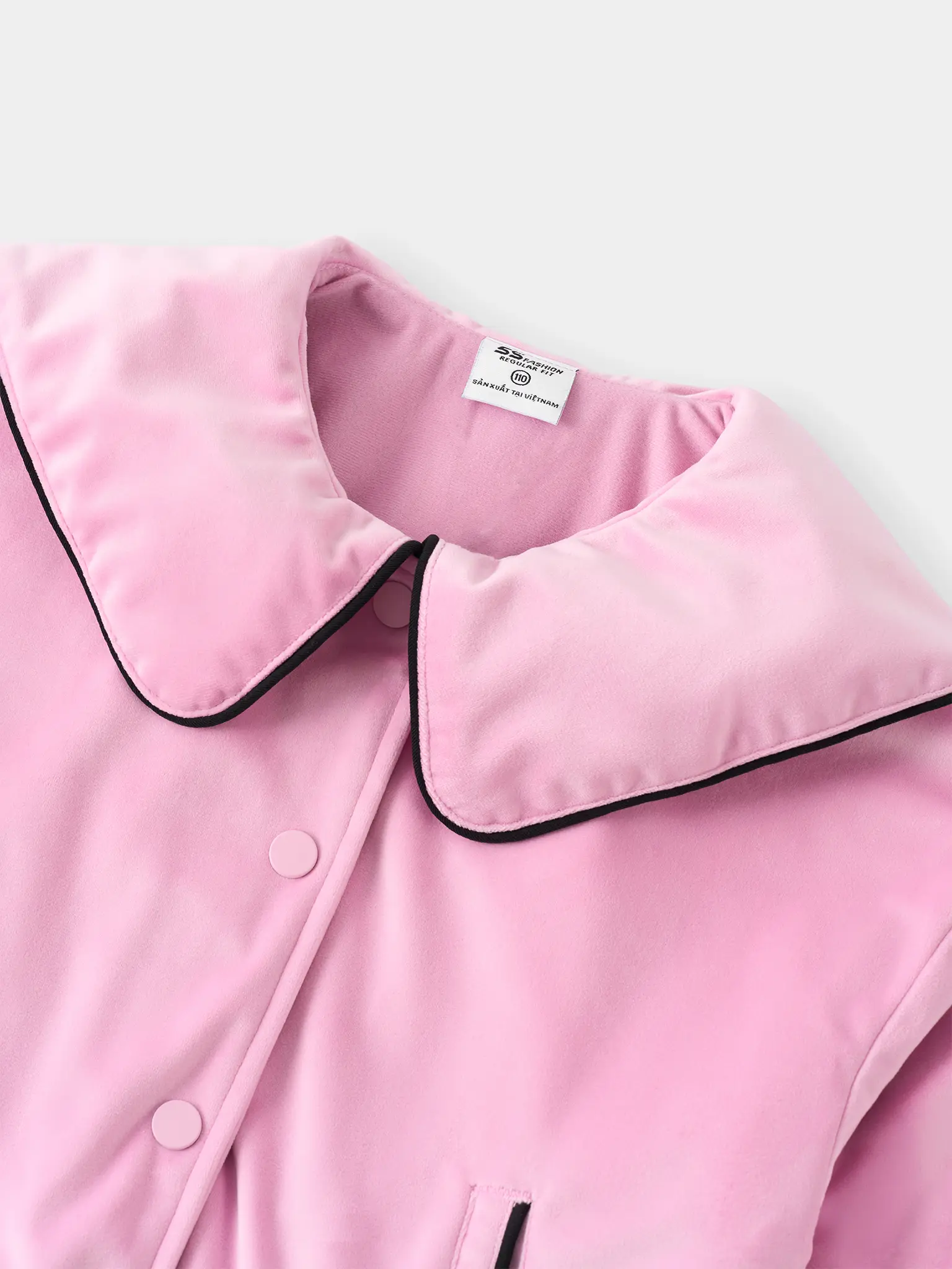 Áo Khoác Bé Gái 5S Fashion Vải Nhung Dễ Thương G0AKH25002