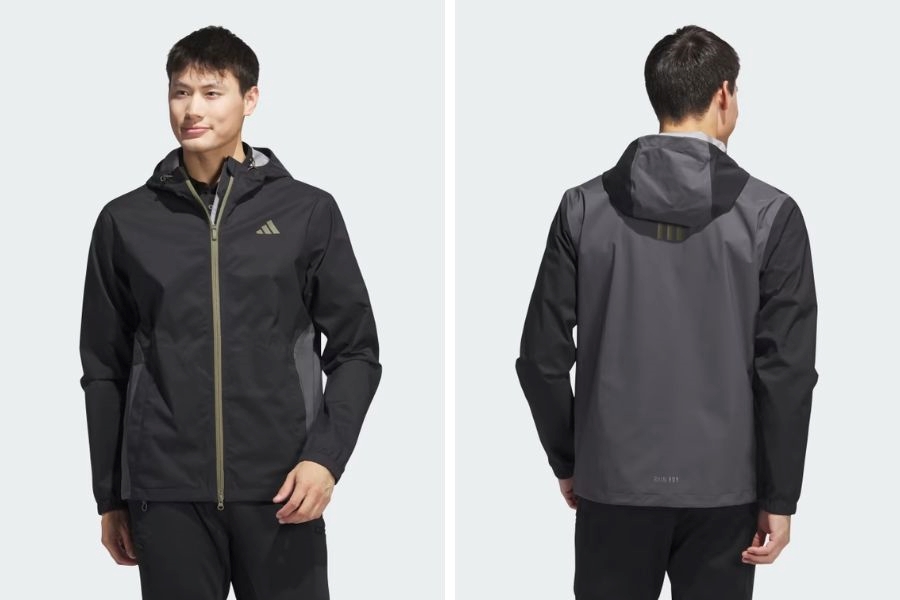 Chất liệu RAIN.RDY giúp áo đi mưa của Adidas để giữ áo luôn khô ráo