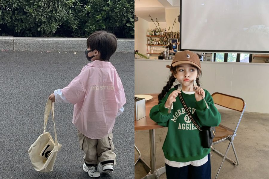 Outfit unisex đơn giản, dễ phối cho bé