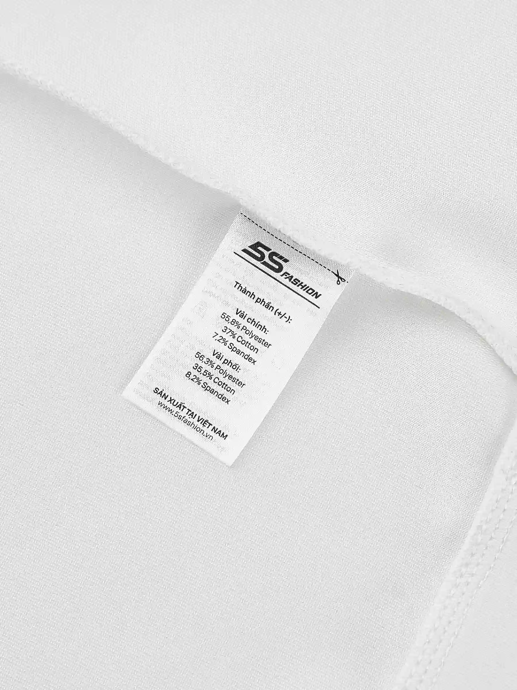 Áo Nỉ Nam Phối Tay 5S Fashion Thêu Logo Phom Slimfit M0ANI25002