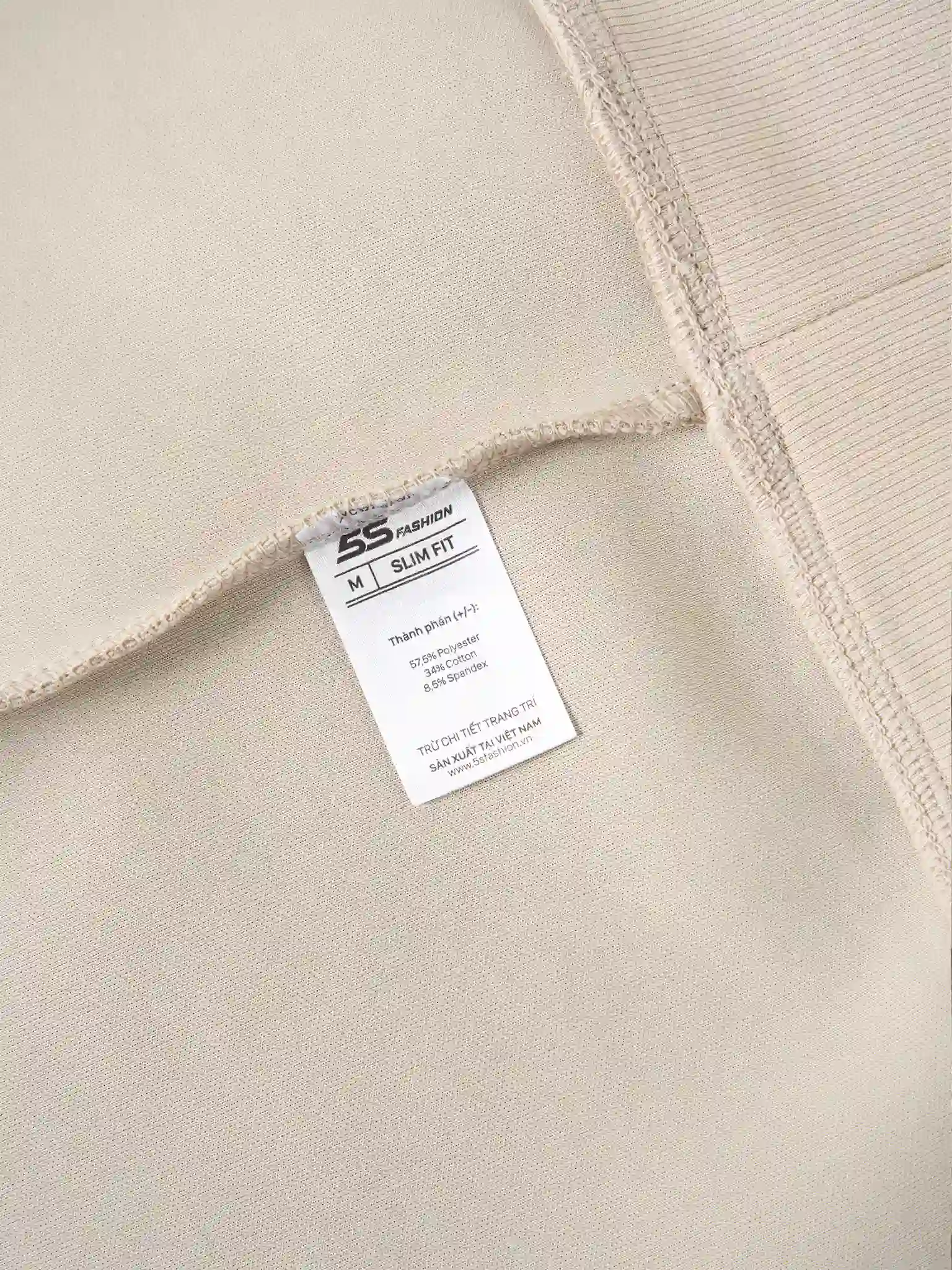 Áo Nỉ Nam 5S Fashion Cổ Tròn In Basic Phom Slimfit MBANI25010