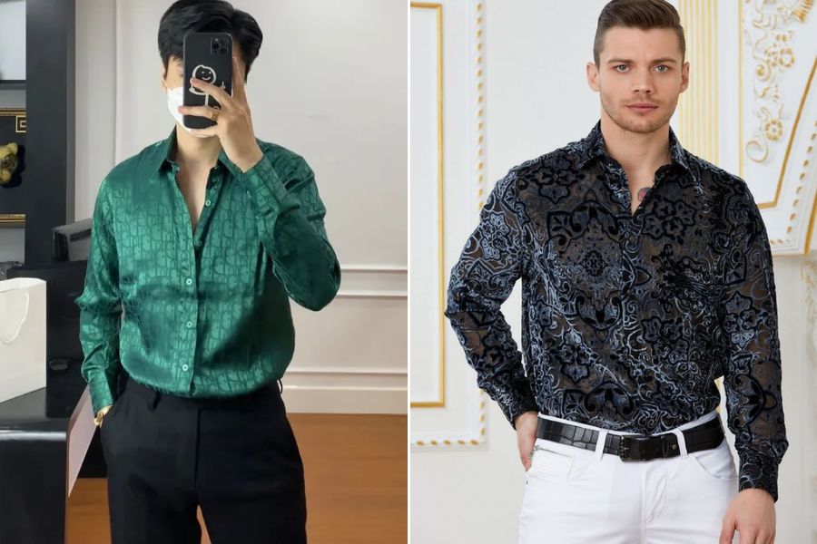 Tổng hợp 5 mẫu áo sơ mi vải gấm nam đẹp, sang trọng nhất