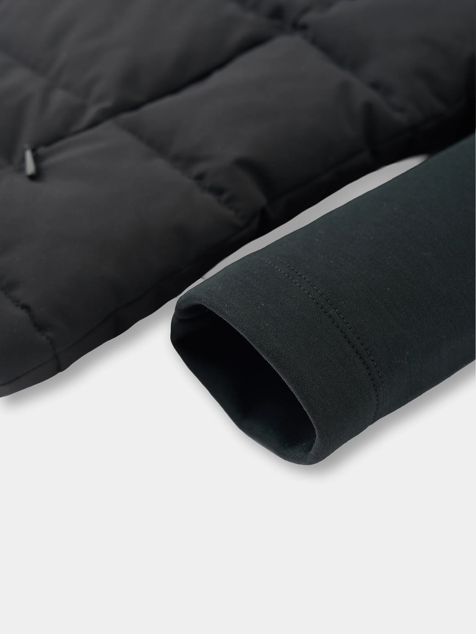 Áo Phao Nữ Mũ Rời Tay Phối Nỉ 5S Fashion Phom Slimfit W0APH25003