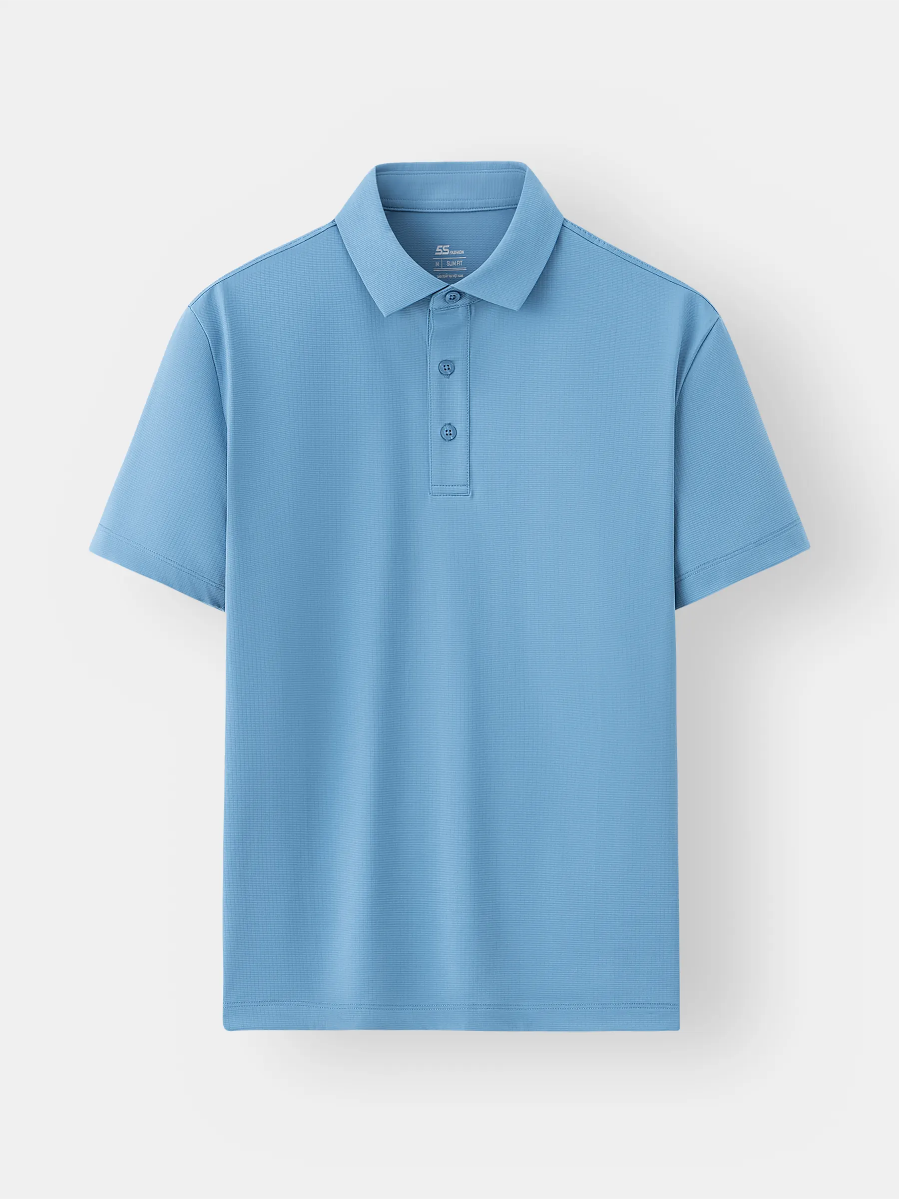 Áo Polo Nam 5S Fashion Trơn Bề Mặt Dệt Jacquard Slimfit APC25050