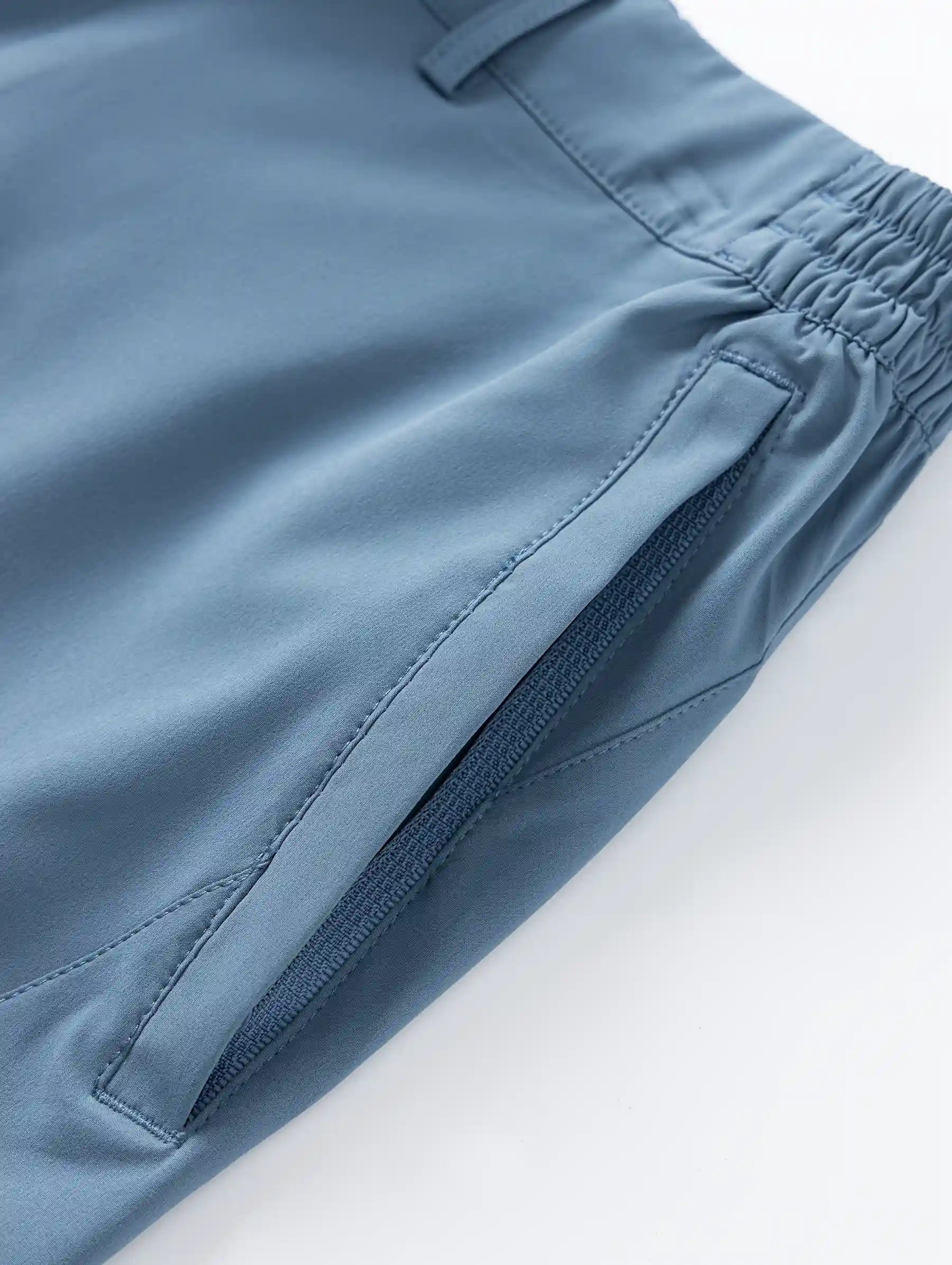 Quần Short Thể Thao Nam 5S Fashion Cạp Cúc Phối Chun Regular QST25009
