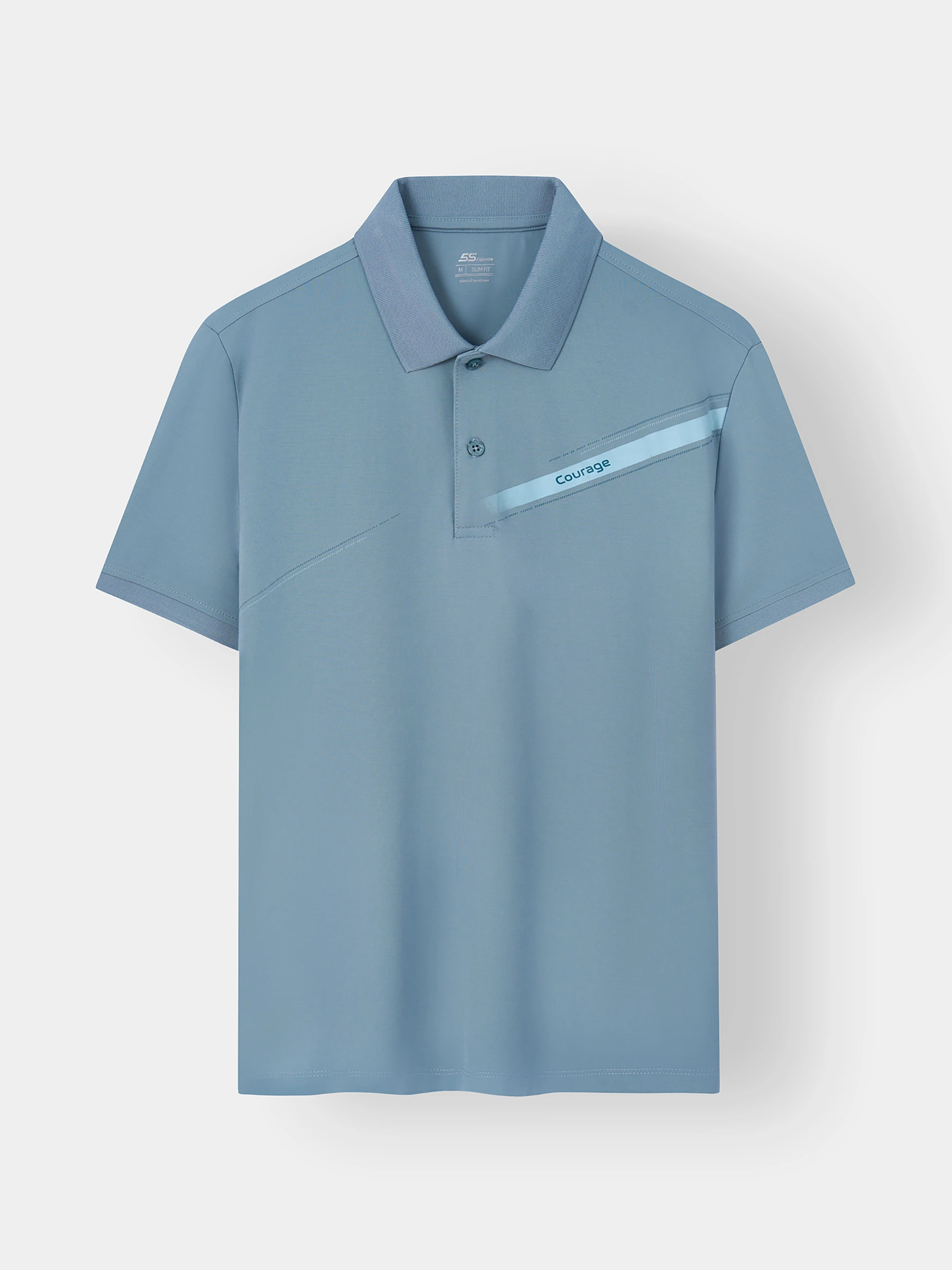 Áo Polo Nam 5S Fashion In Chéo Ngực Phom Slimfit APC25084