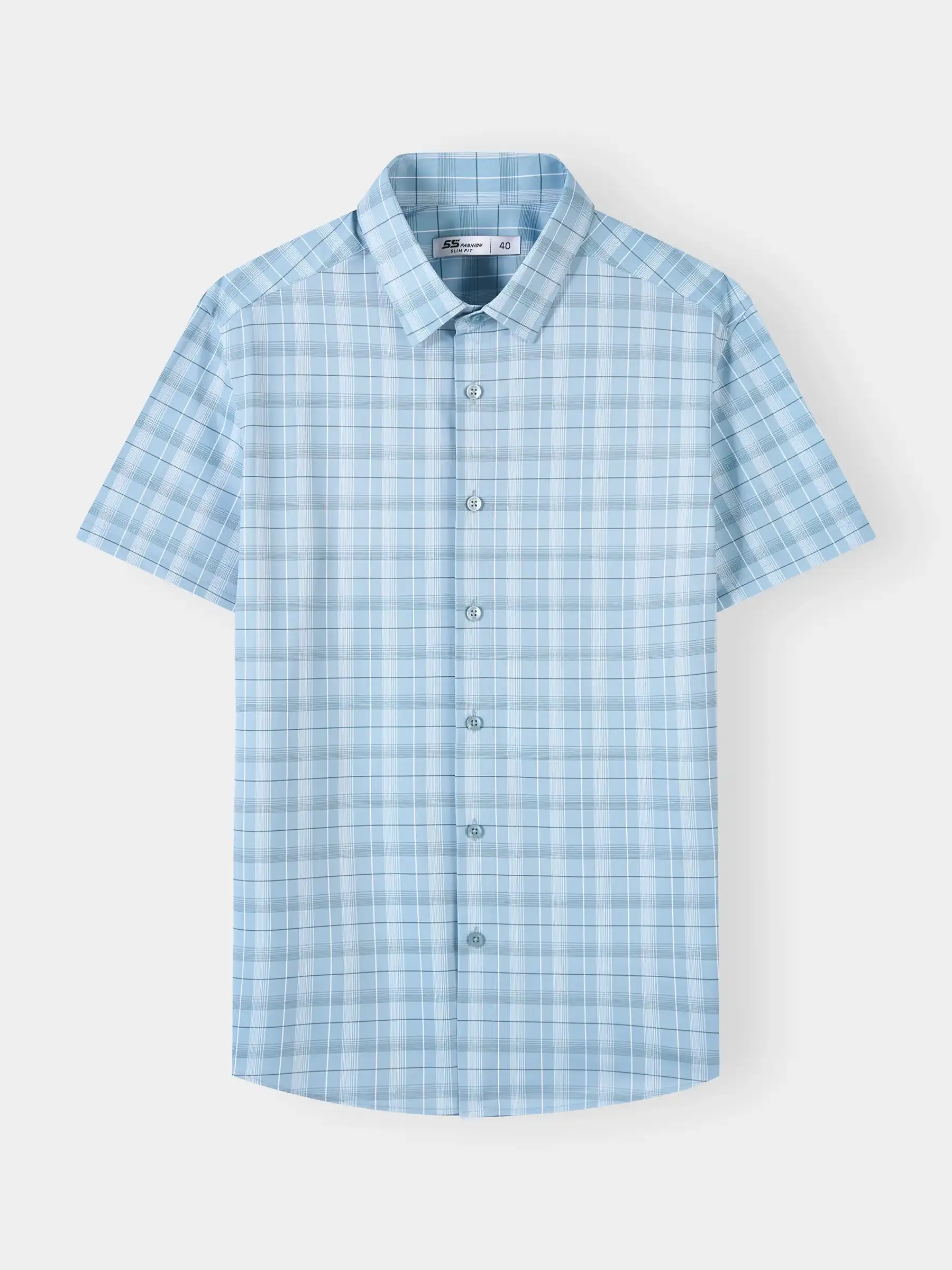 Áo Sơ Mi Nam 5S Fashion Kẻ Ô Phom Slimfit M0ASC26055