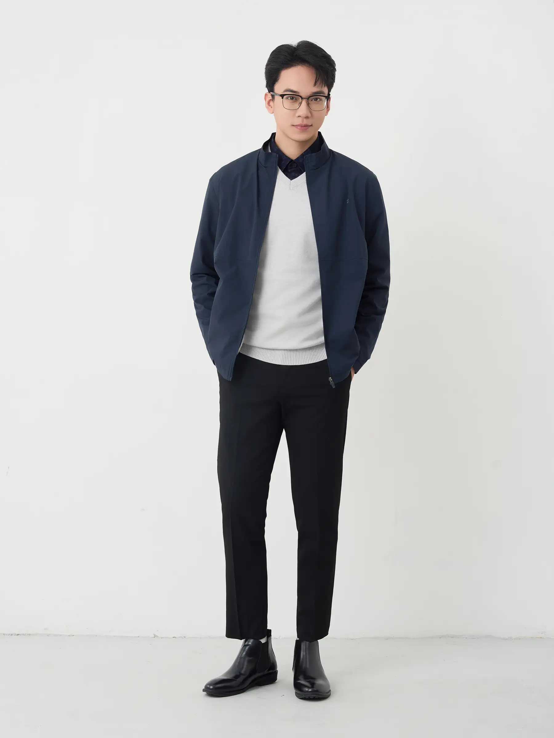 Quần Tây Nam 5S Fashion Phom Smart fit Trơn Basic M0QAU25034