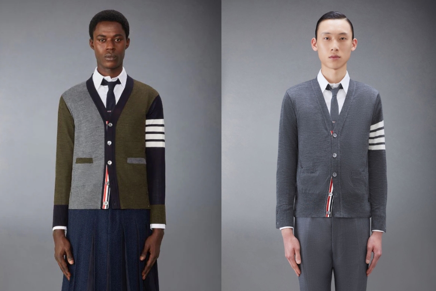 Áo len cardigan nam nhà Thom Browne