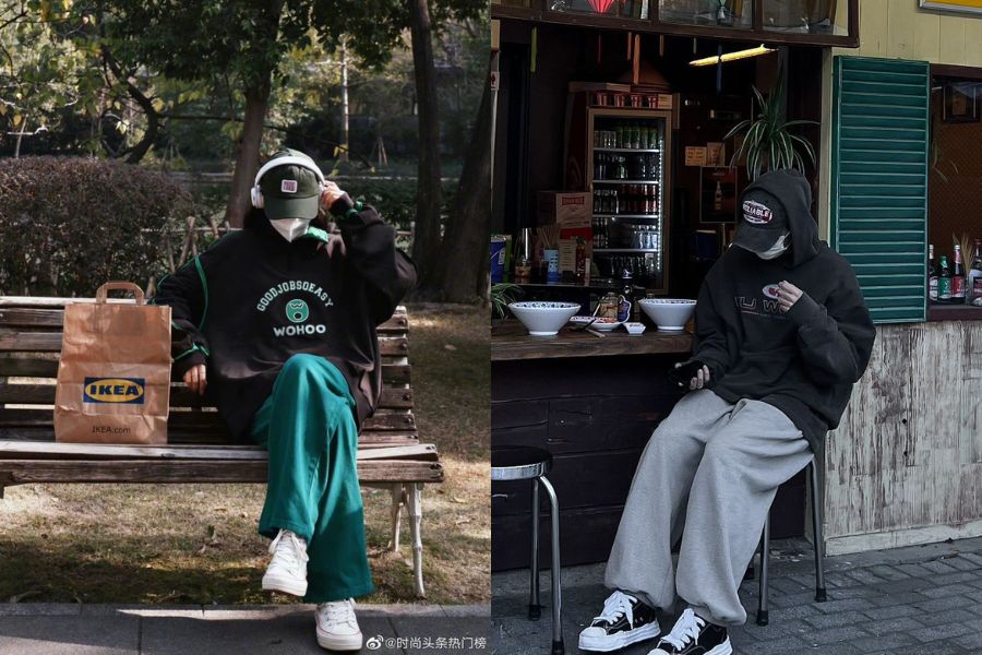 Phối áo hoodie cùng phụ kiện cá tính