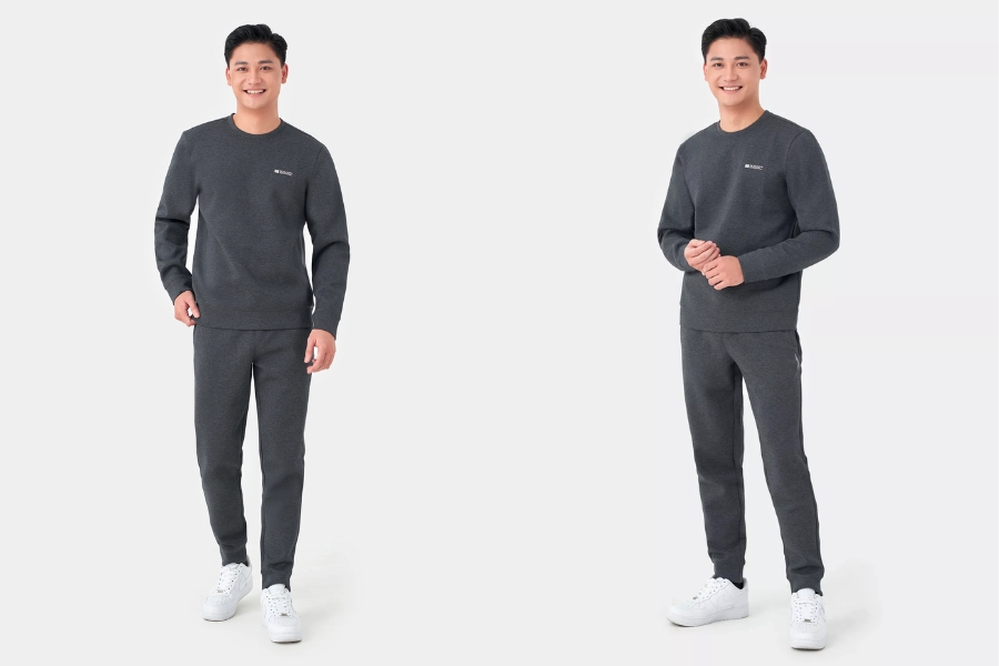 Bộ nỉ nam basic regular BNI23003 nhà 5S Fashion