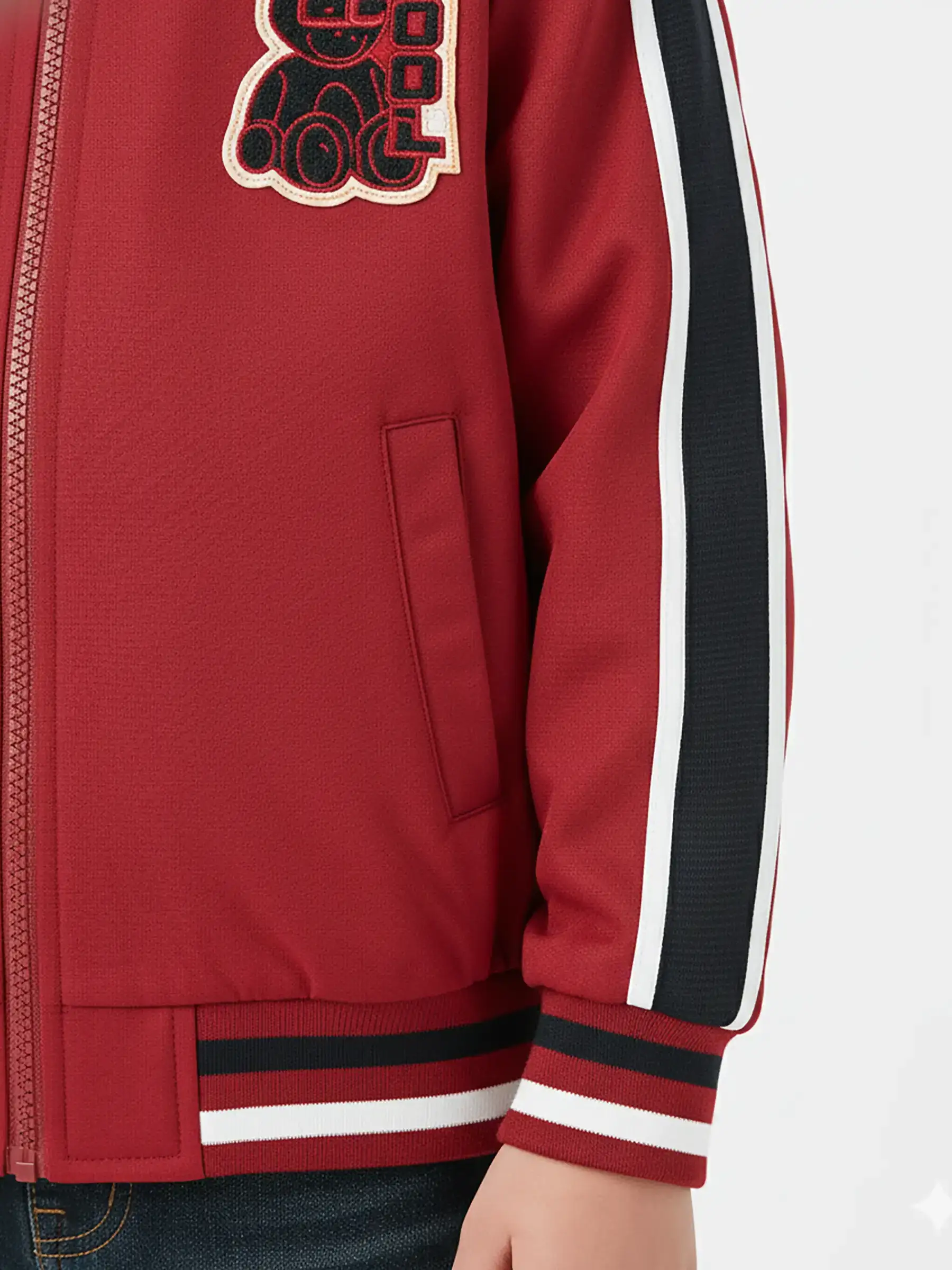 Áo Khoác Bomber Bé Trai 5S Fashion Logo Thêu B0AKB25001-B0AKB25101