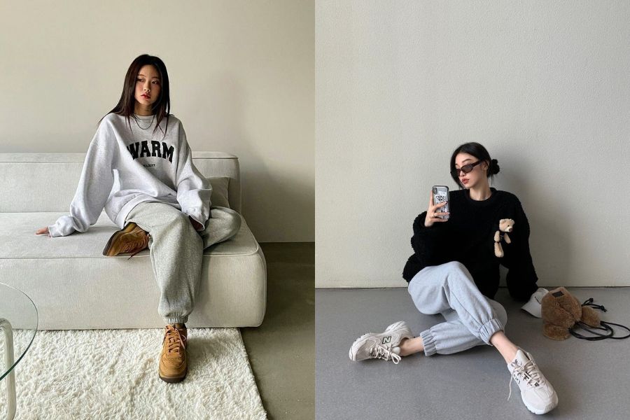Phong cách athleisure năng động khi phối với quần thể thao
