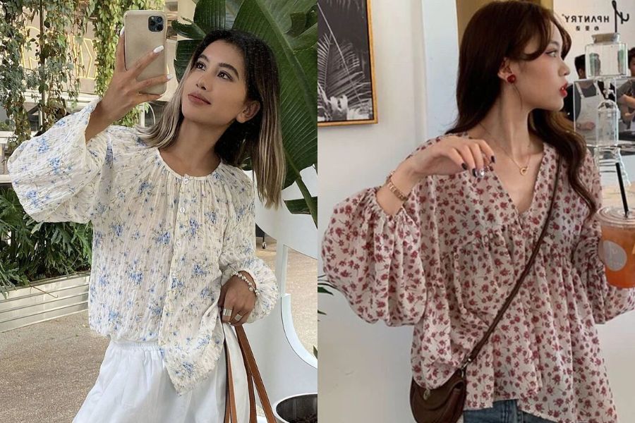 Áo sơ mi họa tiết dành cho nàng béo bụng