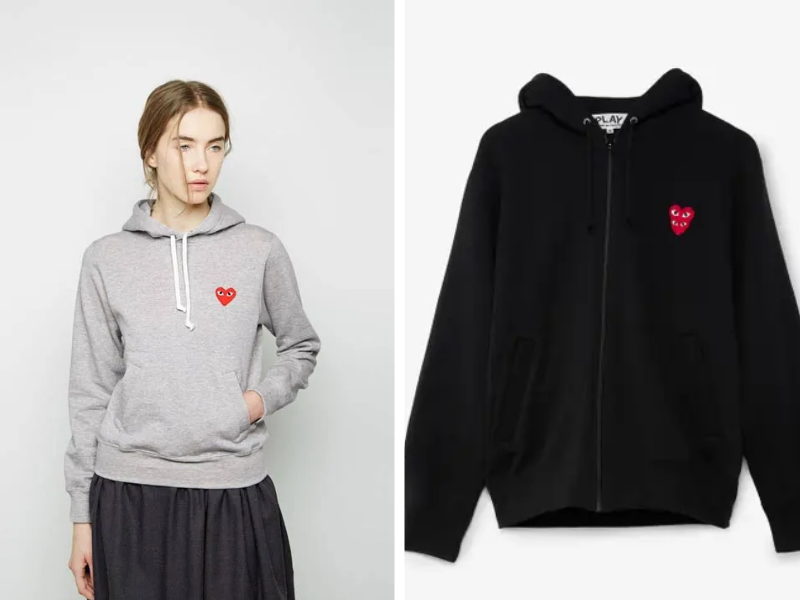 Áo hoodie thương hiệu Comme Des Garcons PLAY