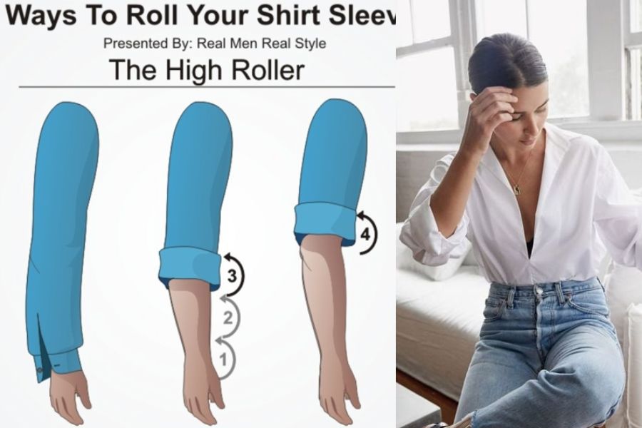 Xắn tay áo kiểu The Master Sleeve Role