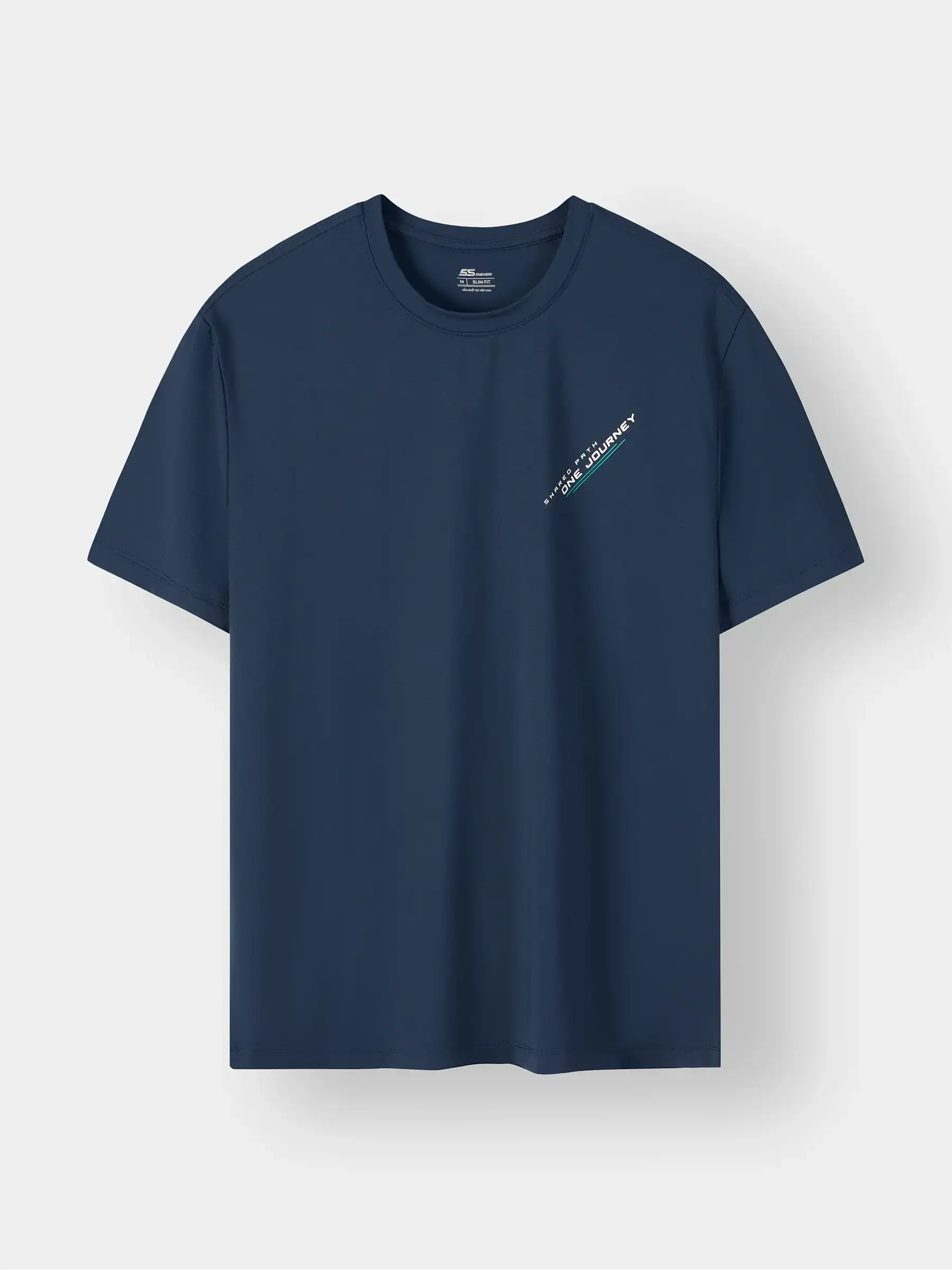 Áo Thun Nam Ngắn Tay 5S Fashion Vải Thể Thao Mát Lạnh Phom Slimfit M0ATS26018