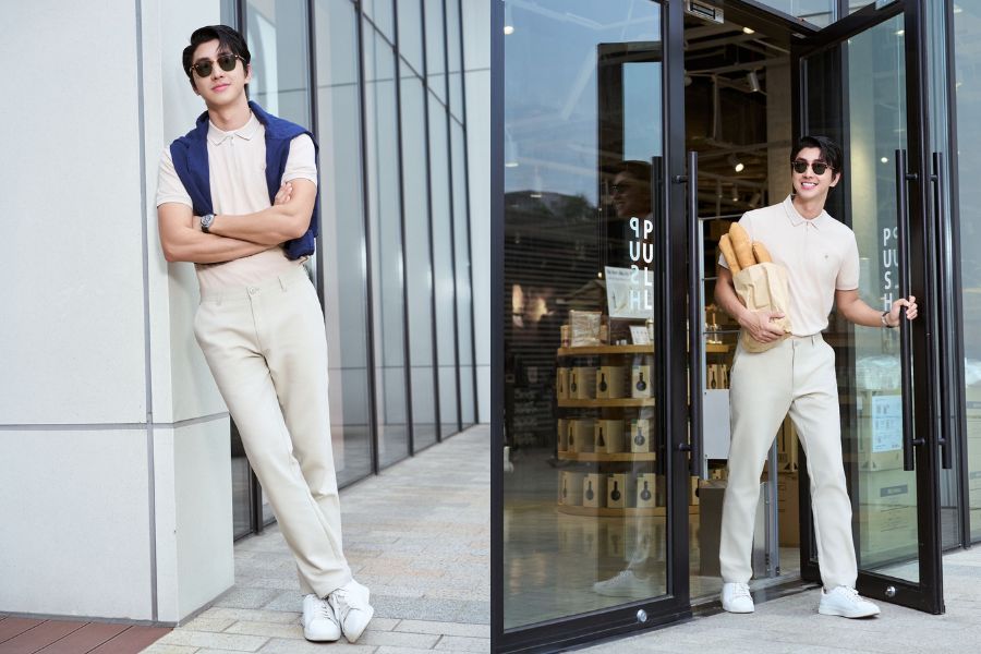 Phối áo Polo ton sur ton