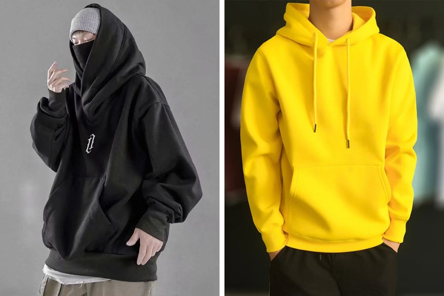 Áo hoodie basic lót nỉ dùng cho ngày đông lạnh giá