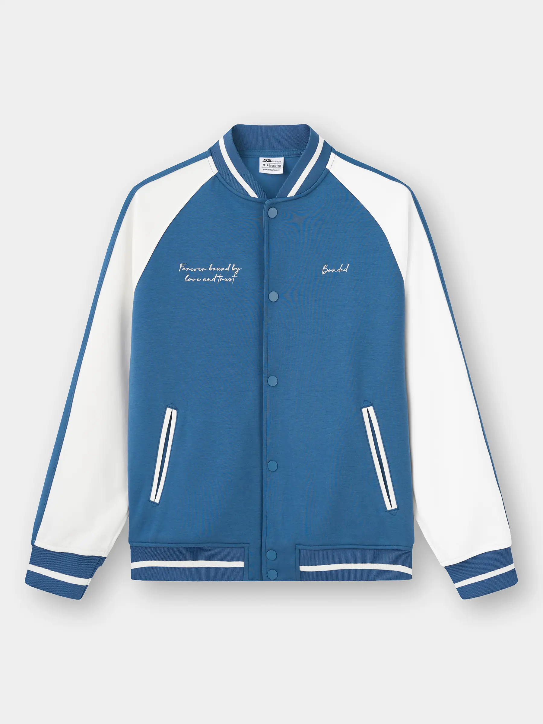 Áo Khoác Bomber Nam 5S Fashion Vải Nỉ Phom Regular M0ABF25001