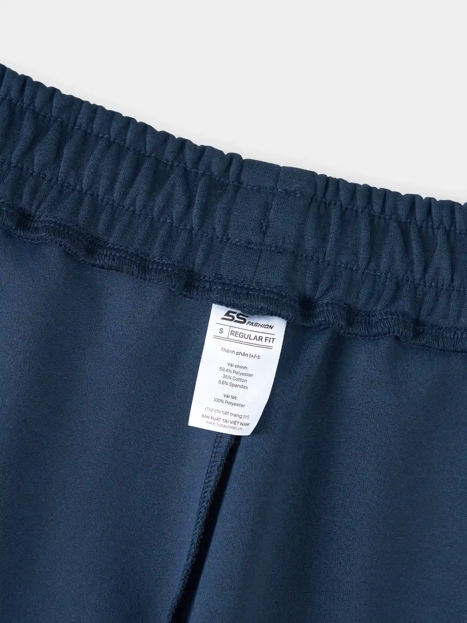 Quần Nỉ Nữ 5S Fashion Ống Suông Phối Line Phom Regular WBQNI25005