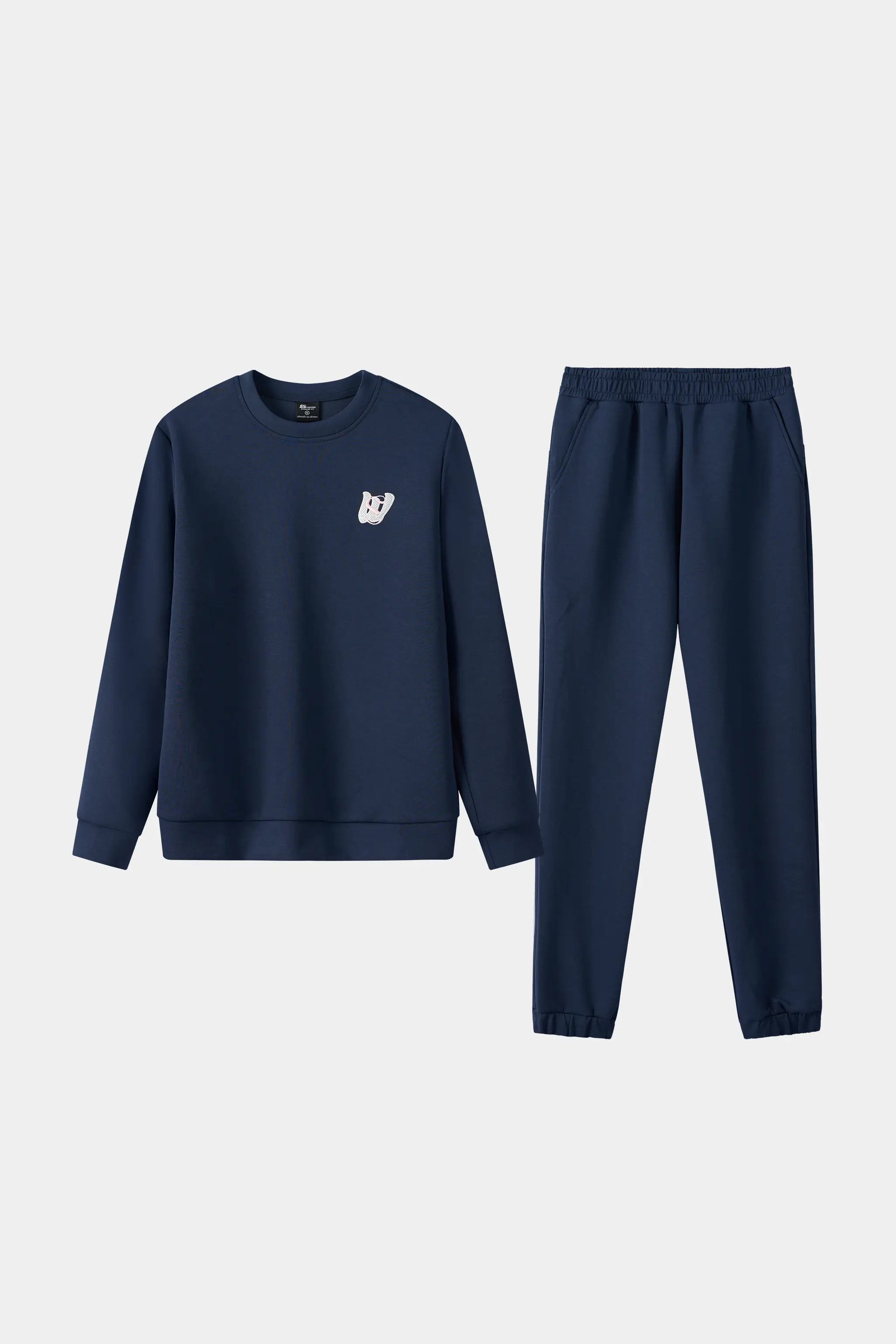 Bộ Nỉ Nữ Cổ Tròn 5S Fashion Thêu Basic Phom Regular WBNI25004