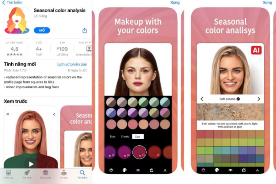 Gợi ý một số app/ website để tự xác định tone màu da tại nhà