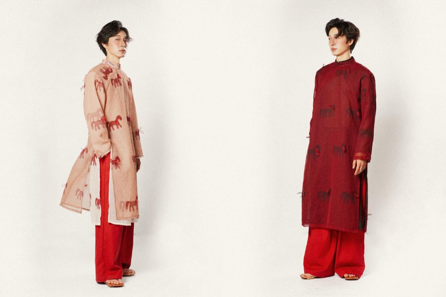 Áo dài Magnus hướng đến những buổi dạo phố hay cafe tụ tập bạn bè ngày Tết