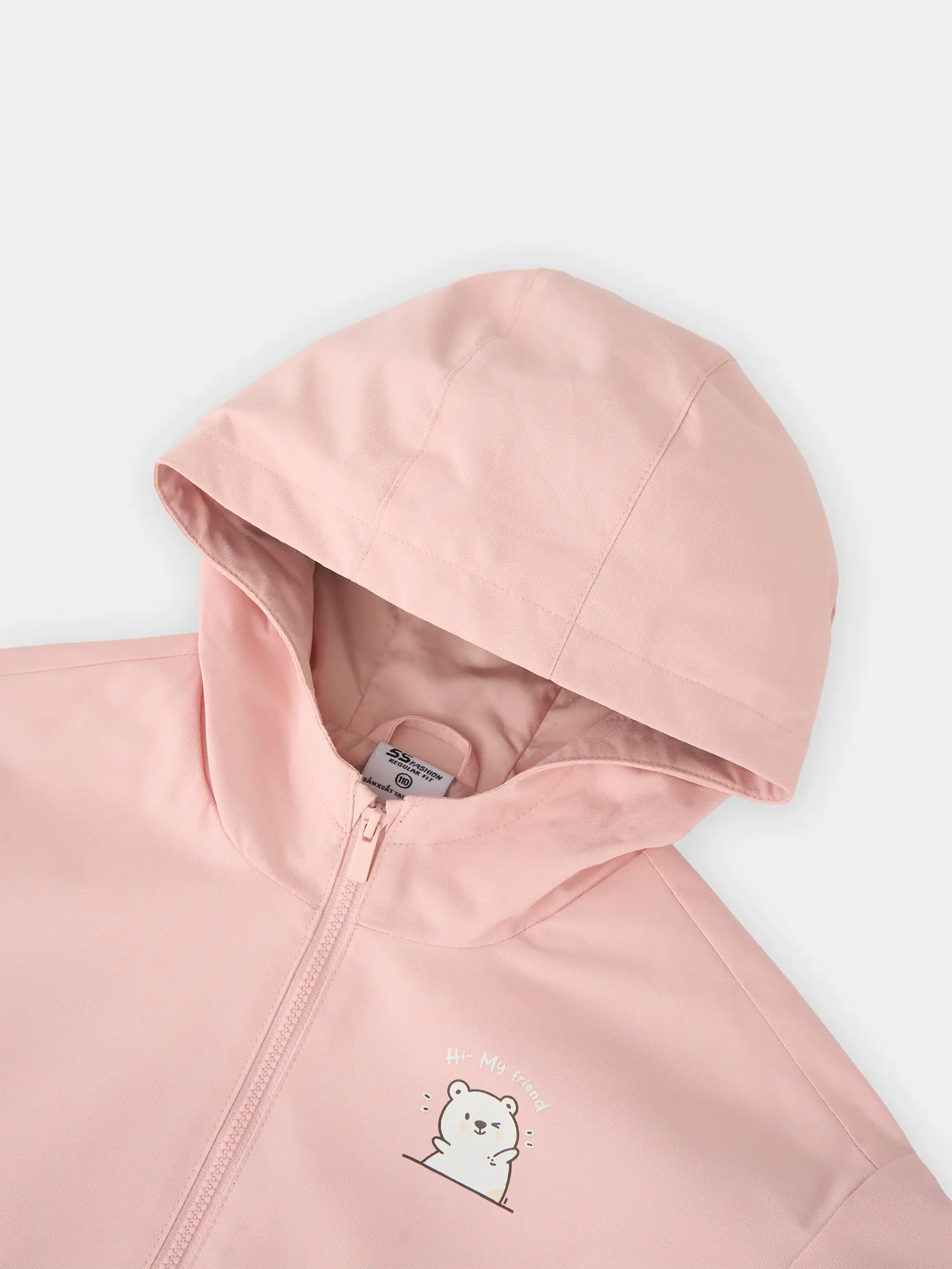 Áo Khoác Gió Bé Gái Dễ Thương 5S Fashion Can Phối G0AKG25005