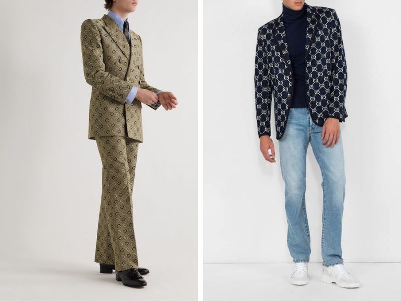 Áo blazer dạ nam Gucci 