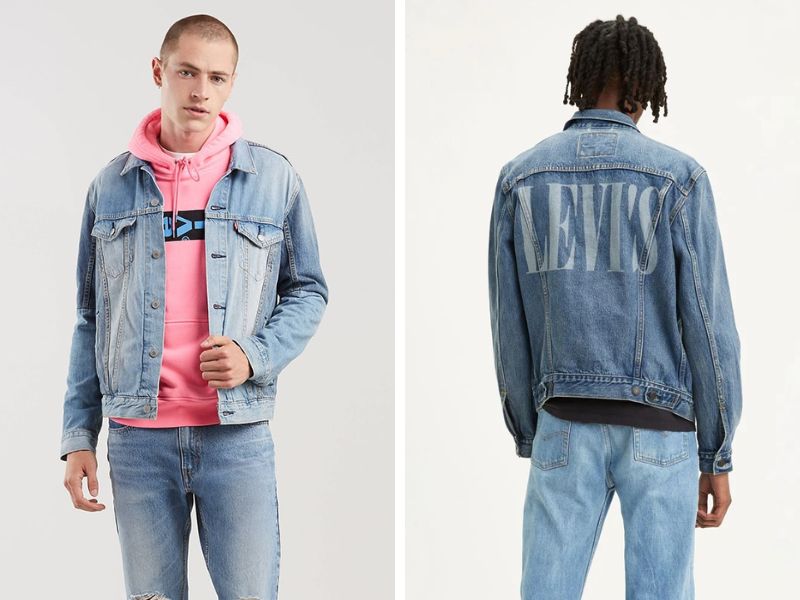 Áo khoác jean nam hàng hiệu Levi’s