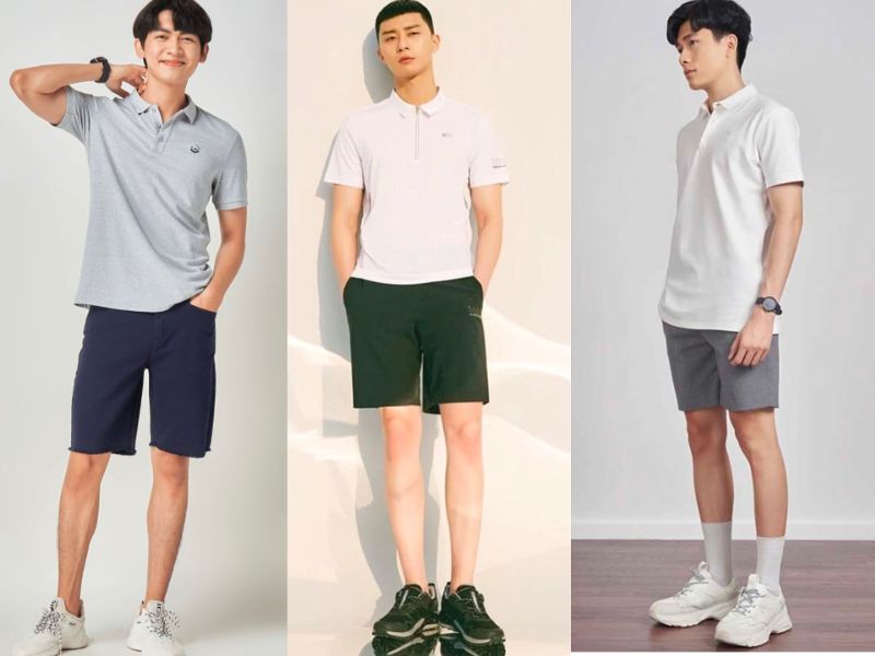 Áo polo và quần short là sự kết hợp hoàn hảo mang đến sự lịch lãm, tinh tế nhưng không kém phần trẻ trung, tươi tắn 