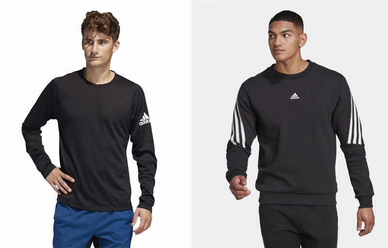 Áo thun nam tay dài cao cấp của Adidas có khả năng thấm hút mồ hôi tốt, thiết kế basic, dễ mặc