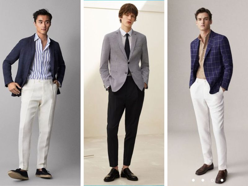 Áo blazer nam kết hợp quần tây